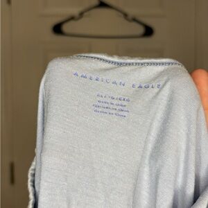 American Eagle Outfitters Light Blue Short Sleeve Tee